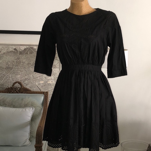 All Saints Dresses & Skirts - All Saints co ltd Soitakfields embroidered black dress size 6